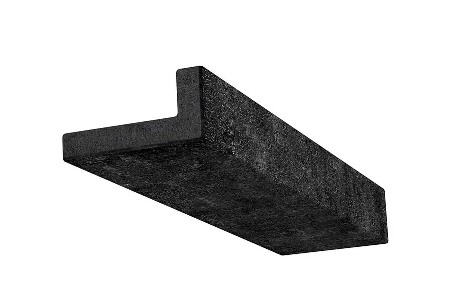 Ригельная плитка Wandermode Armschwung AH080L20 Kupferer Sand горизонтальная угловая 440x52/105x20 мм