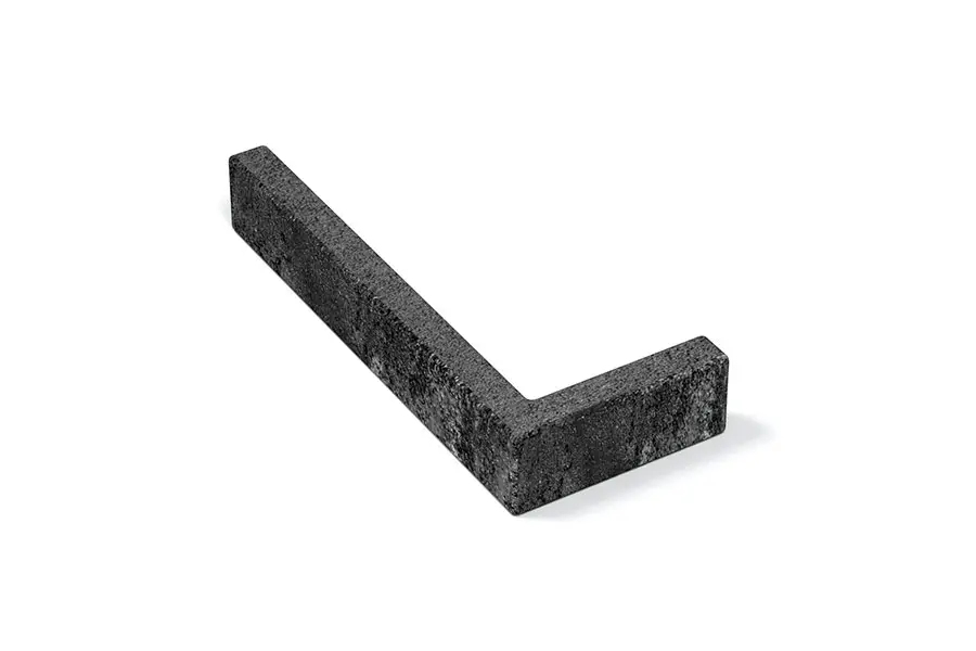 Ригельная плитка Wandermode Armschwung AV020R20 Aschgrau угловая 240/105x40x20 мм